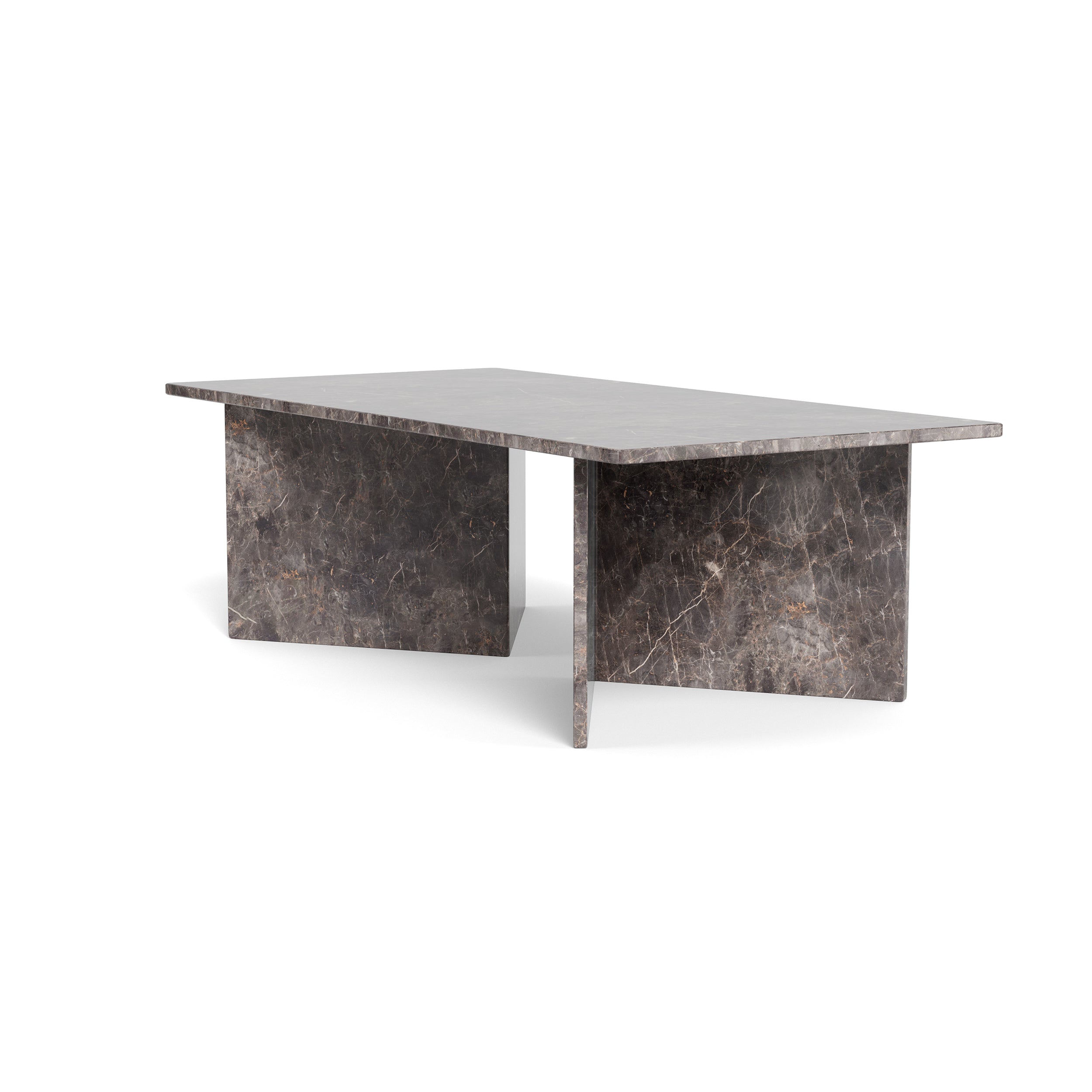 Stolik kawowy 140x42 w stylu eleganckim | Plaris Ciemny Marmur