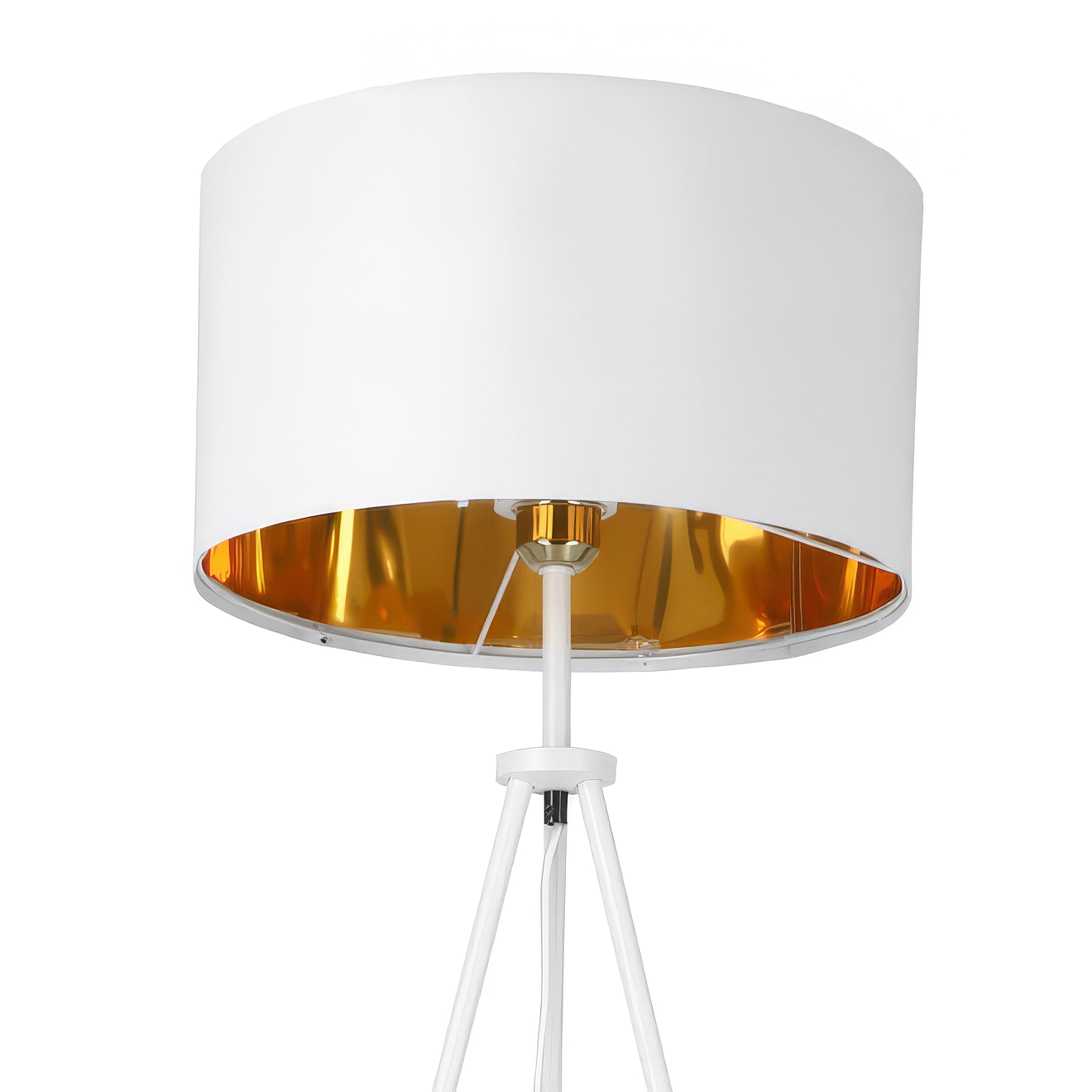 Lampa podłogowa na trójnogu z abażurem w stylu eleganckim | Aureno