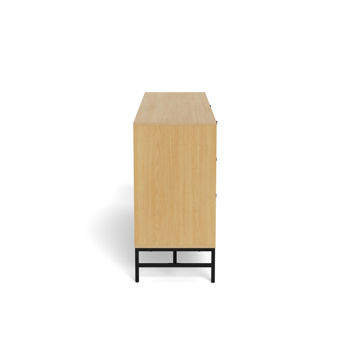 Komoda 158x81 z lamelowym frontem w stylu nowoczesnym | Bambouz