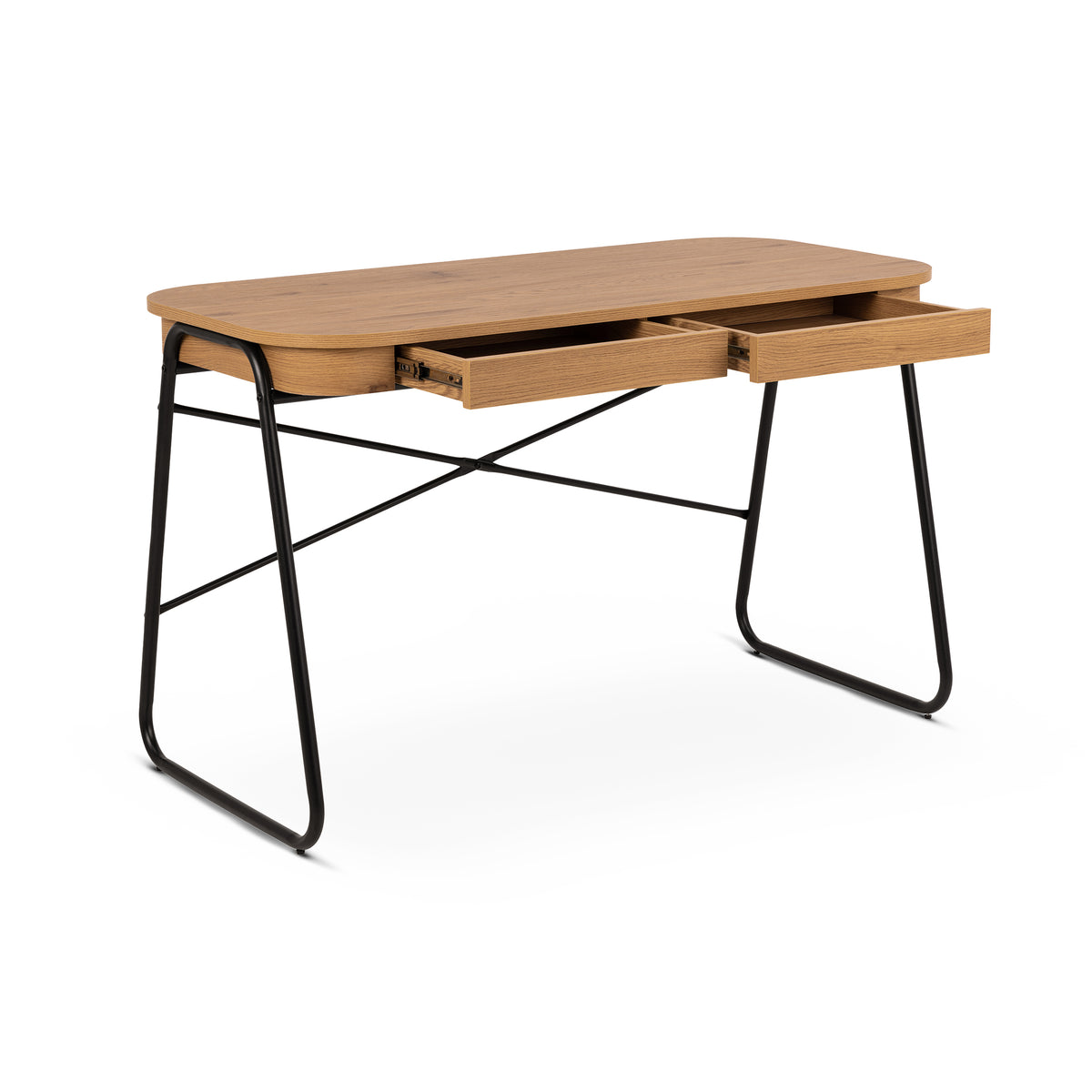 Biurko 120x60 z dwiema szufladami w stylu nowoczesnym | Astel