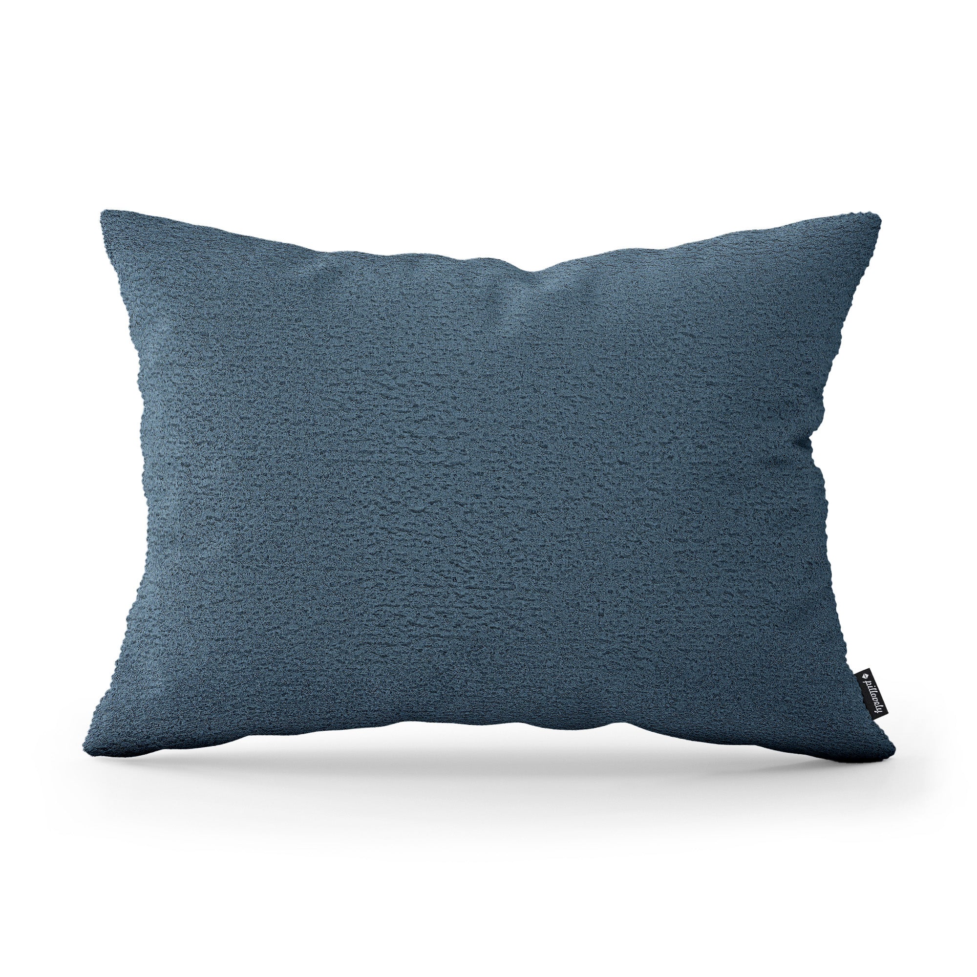 Poduszka dekoracyjna 40×55 cm w stylu hygge i scandi, tkanina Coral | Baranek Stalowy Lazur (CORAL 10)