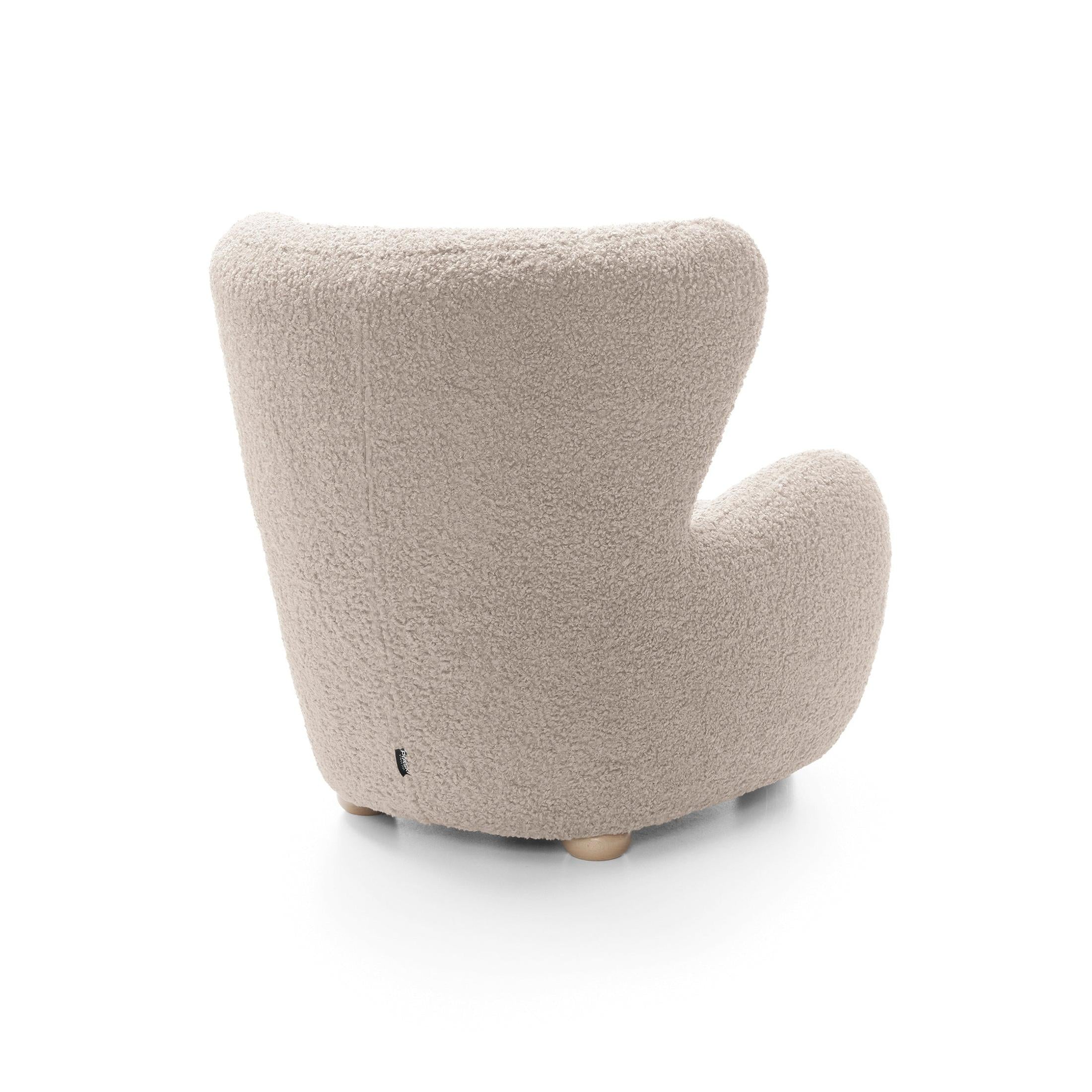 Fotel 88 cm do relaksu w stylu skandynawskim | Tedi