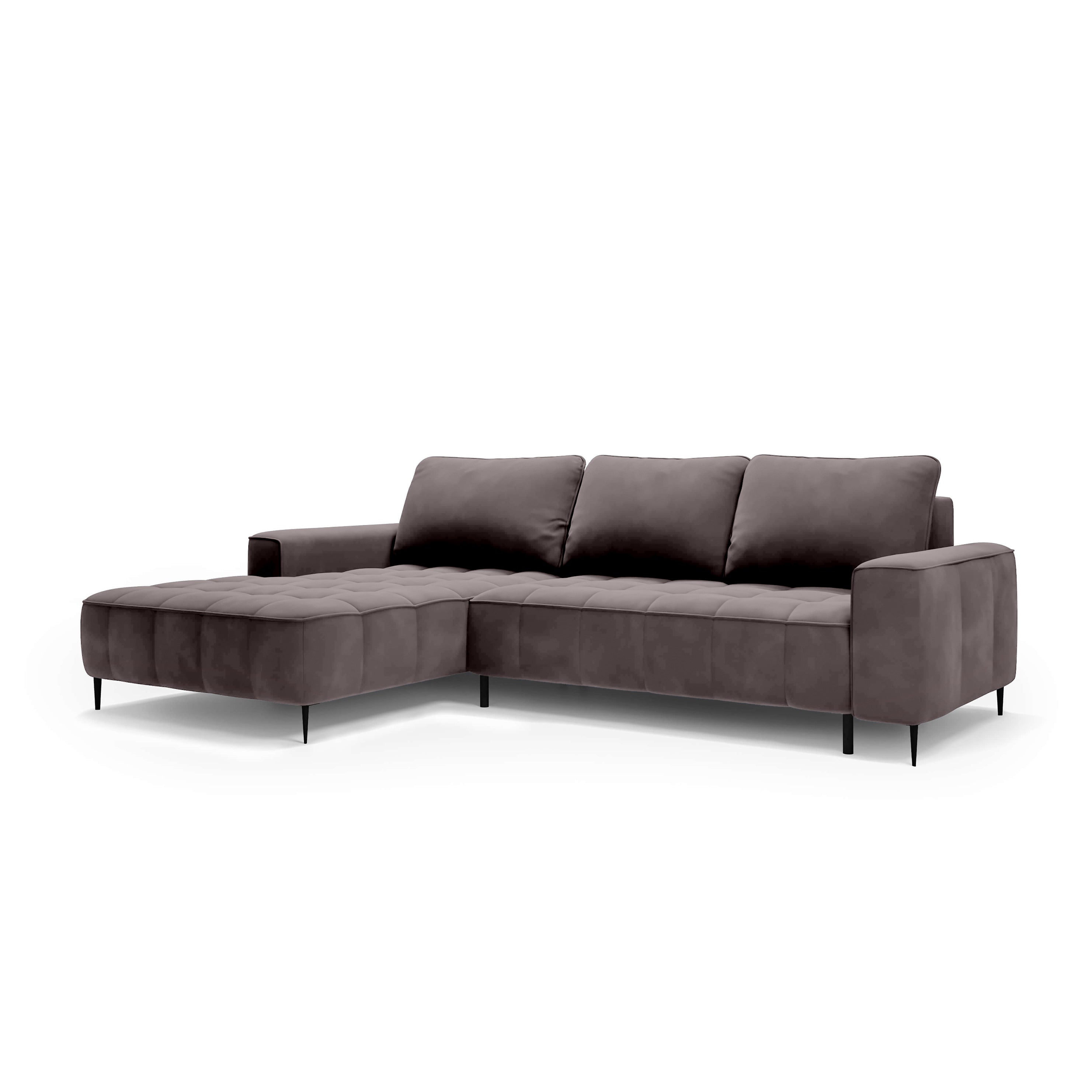 Narożnik z pojemnikiem na pościel 280 cm w stylu eleganckim | Francessco