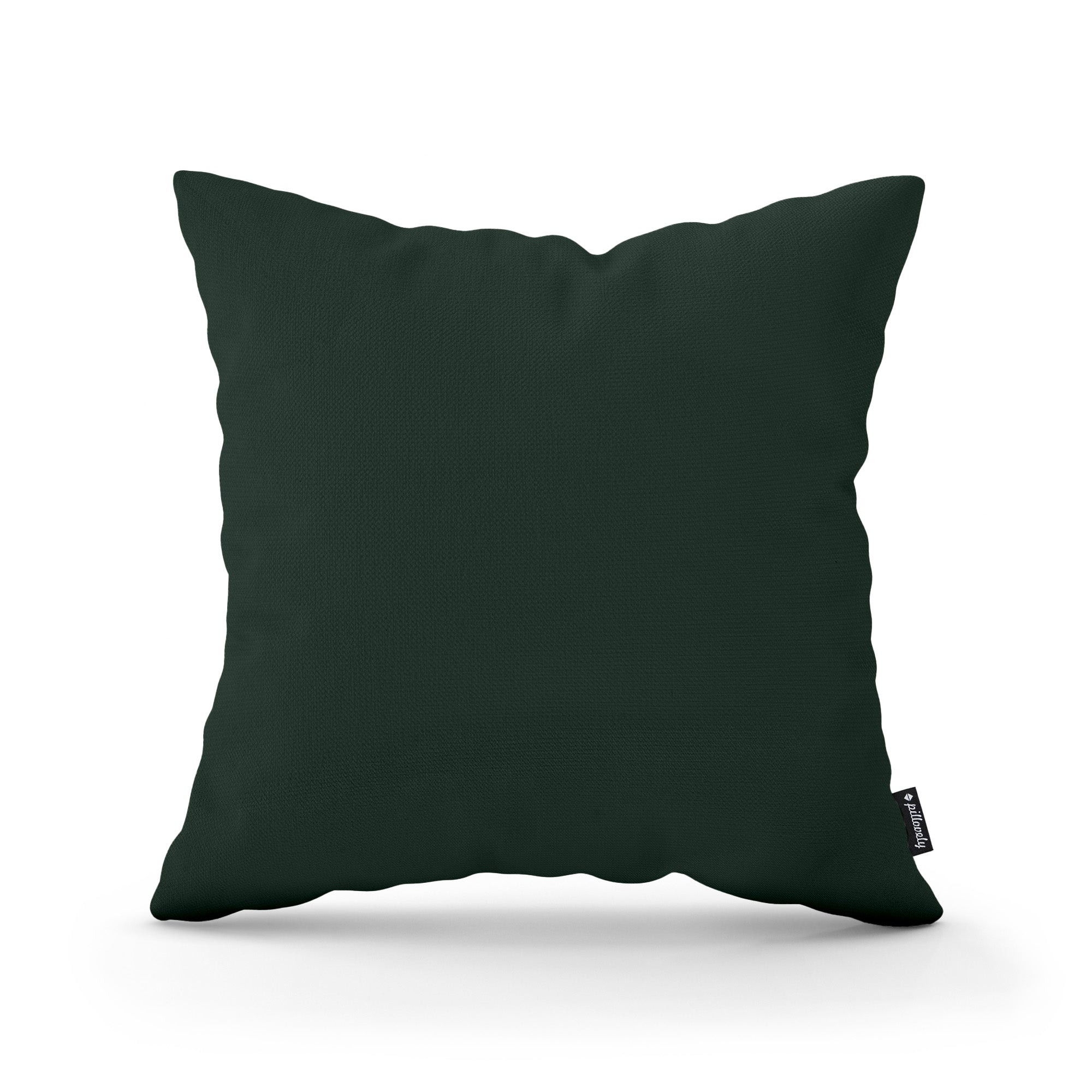 Poduszka dekoracyjna 45×45 cm w stylu minimalistycznym | Gładka Ciemny Eukaliptus (KRONOS 14)