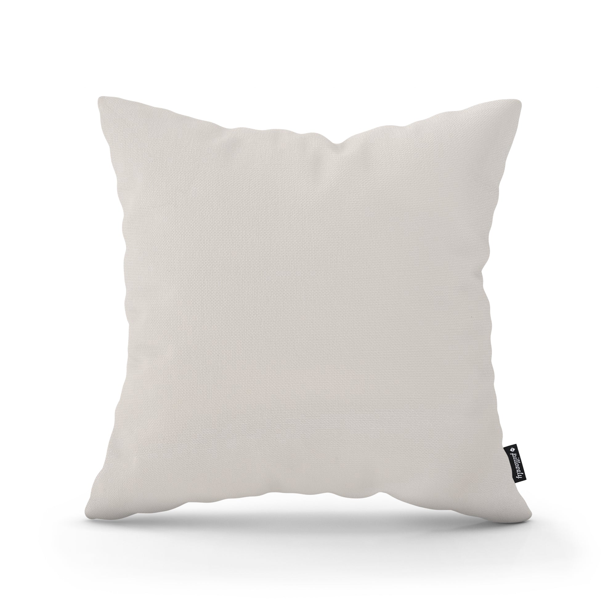 Poduszka dekoracyjna 45×45 cm w stylu minimalistycznym | Gładka Kremowy Popiół (KRONOS 38)