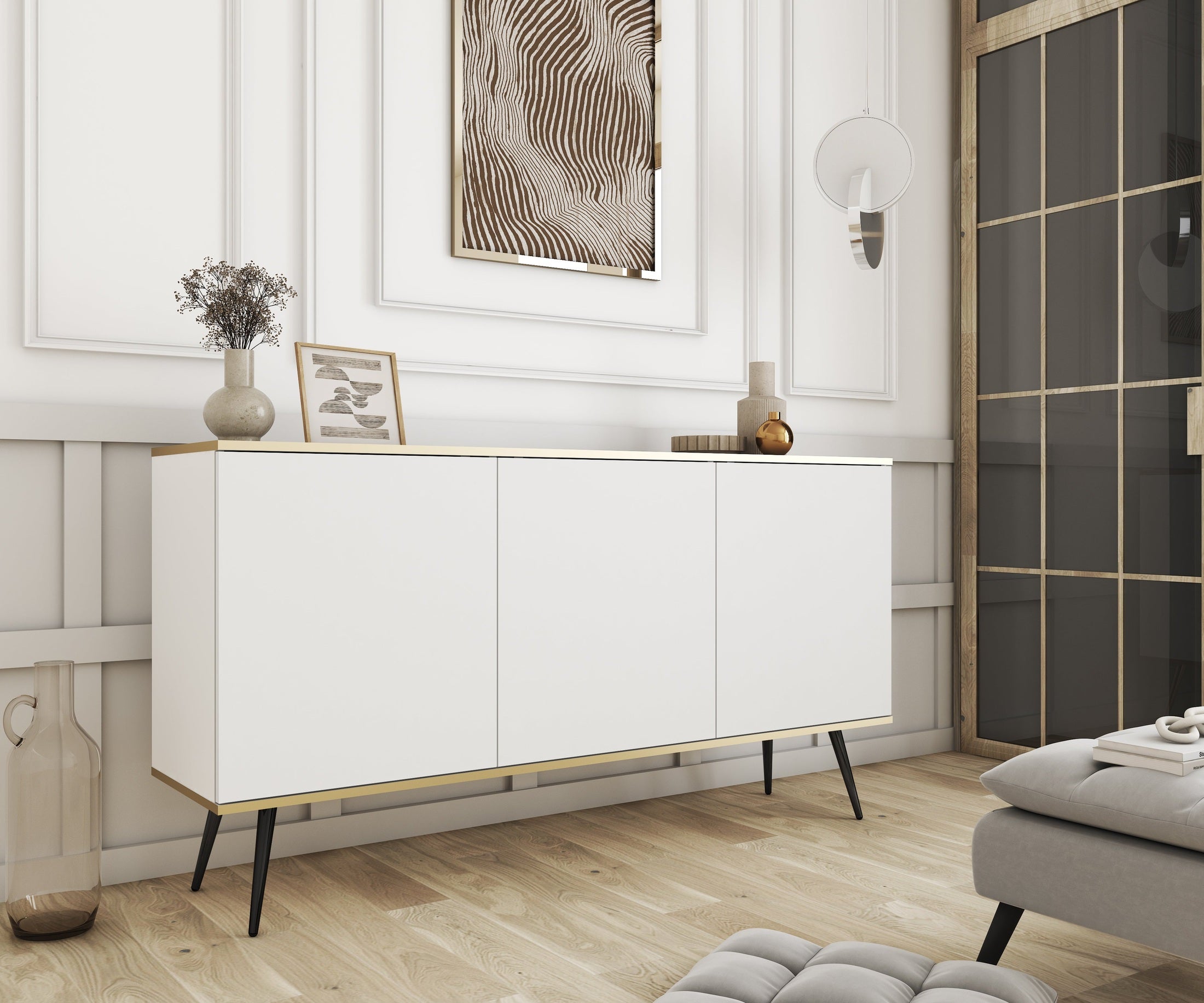 Komoda 160x85 w stylu glamour | Meva
