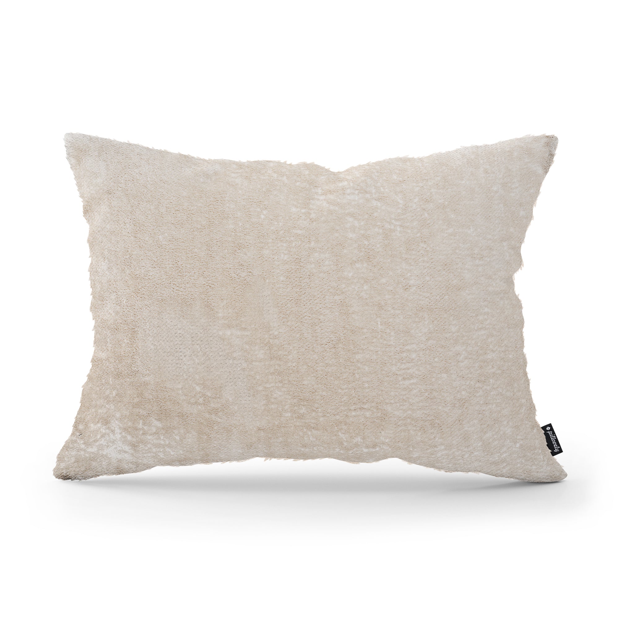Poduszka dekoracyjna 40x55 cm w stylu glamour | Plusz Pergaminowy Beż (SORRISO 06)