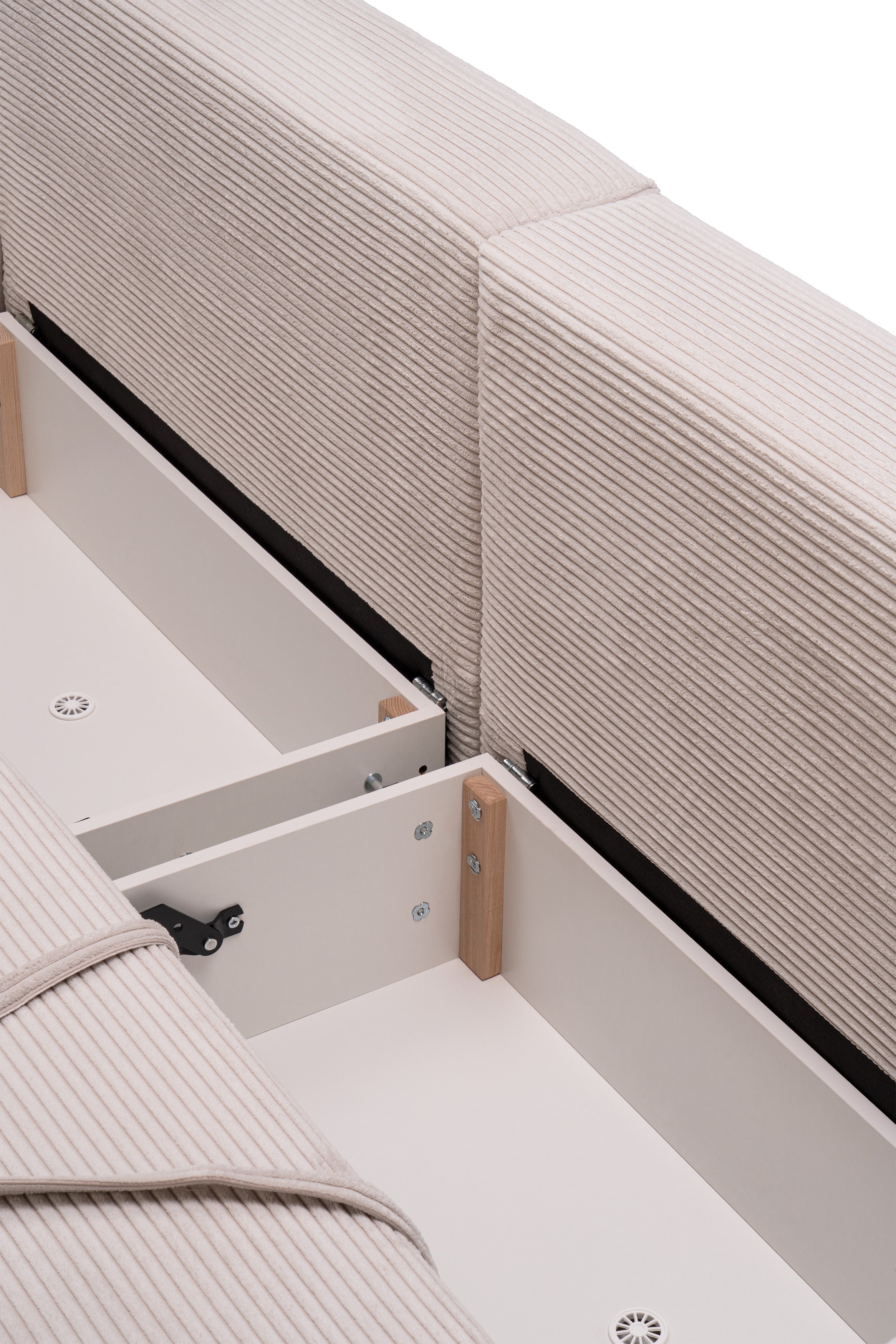 Sofa z funkcją spania 145 × 203 z pojemnikiem w stylu nowoczesnym | Zoria