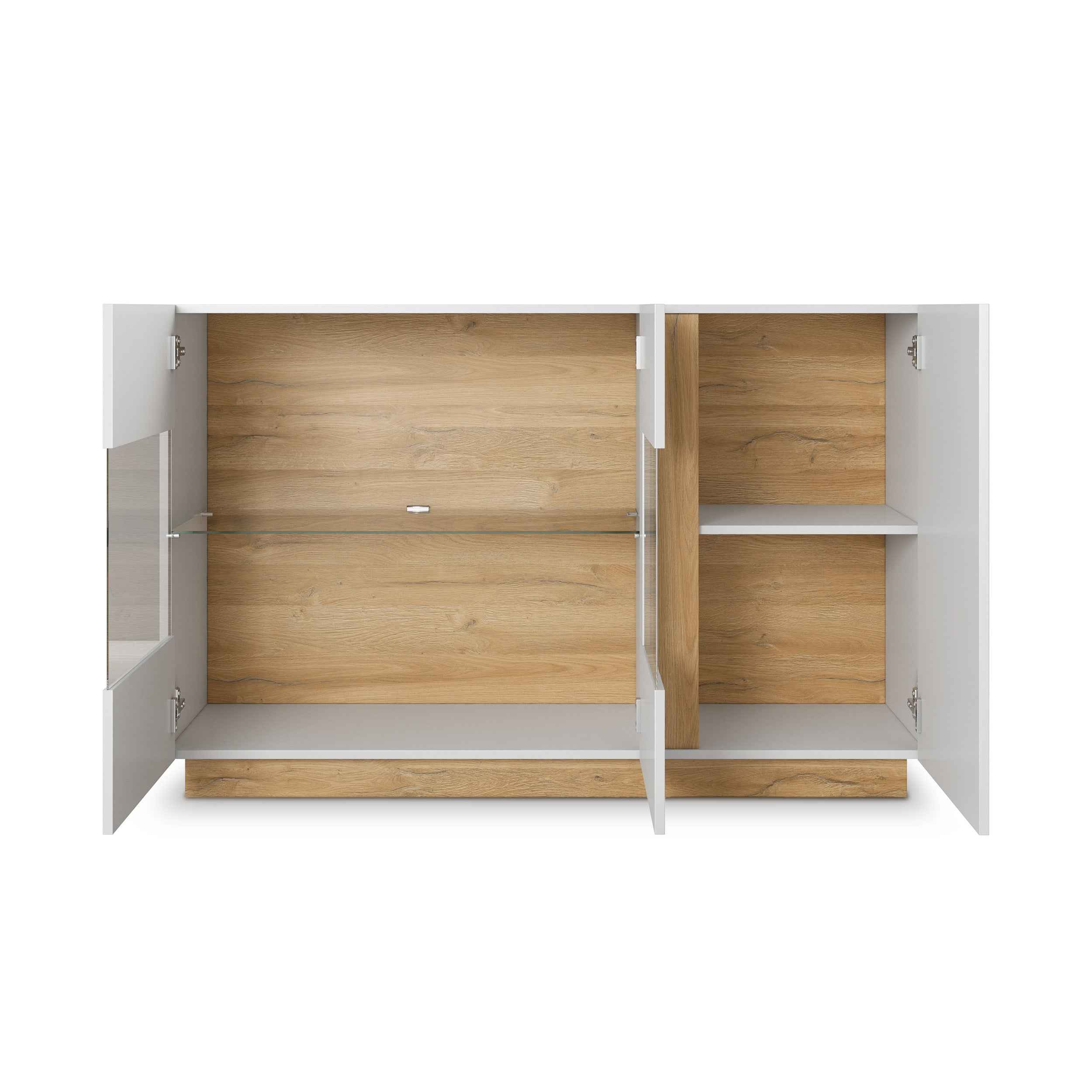 Komoda z witryną 138x91 w stylu nowoczesnym | Armelia