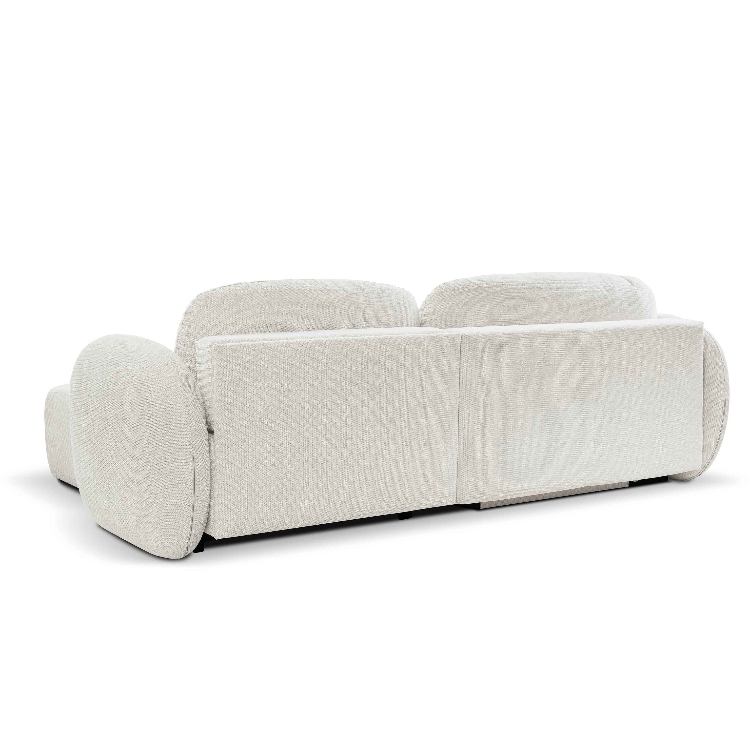 Narożnik z funkcją spania DL 248 cm w stylu nowoczesnym, tkanina Aragon | OLEMO