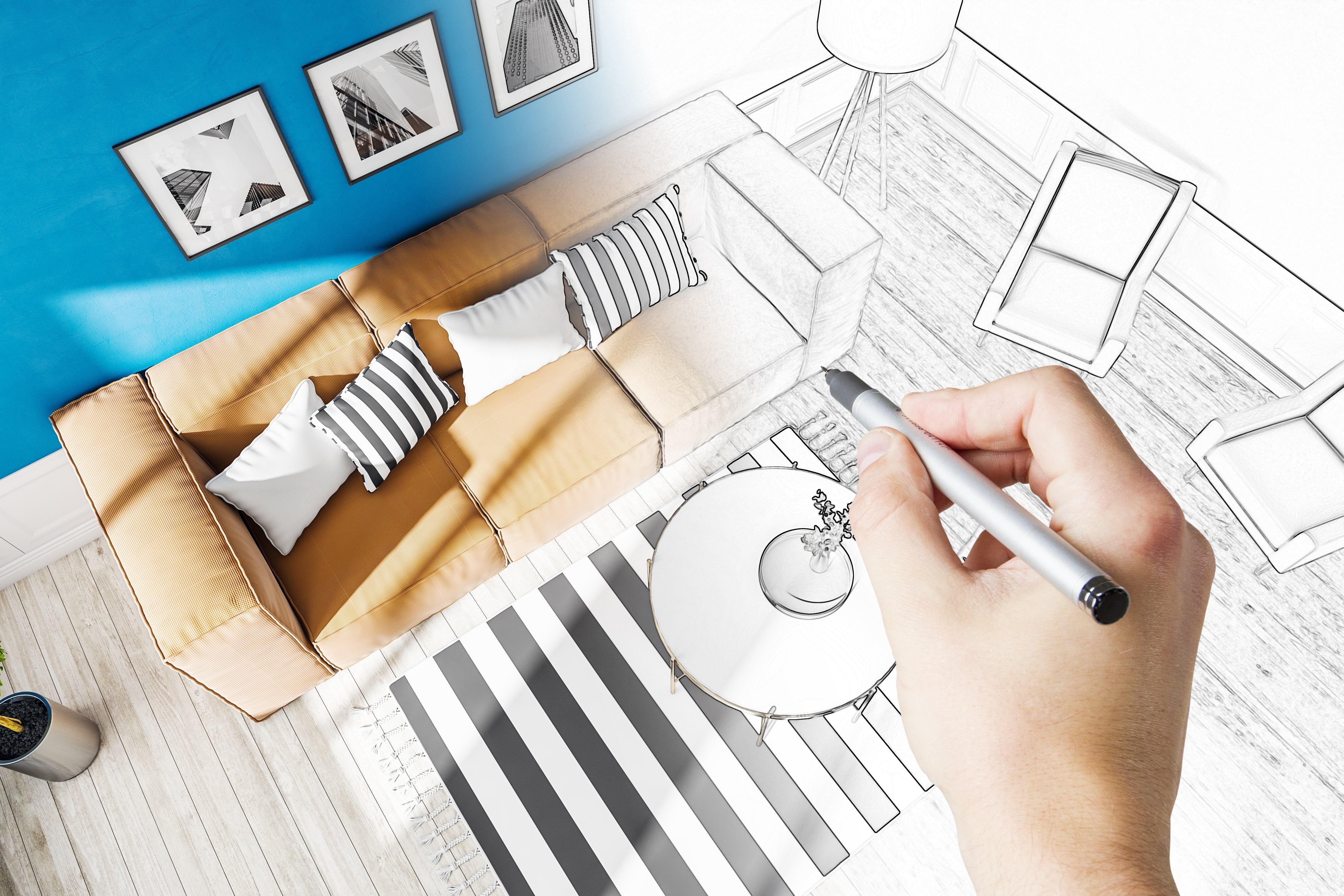 Living Room Arrangement – How to Plan Functional Zones in the Living Room and Bedroom