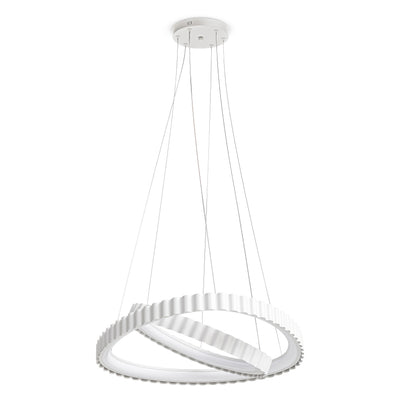 Lampa wisząca LED z dekoracyjnymi pierścieniami w stylu nowoczesnym | Rinoria