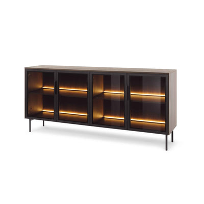 Komoda 181x83 z drzwiami w stylu eleganckim | Lummer Dąb Dunin