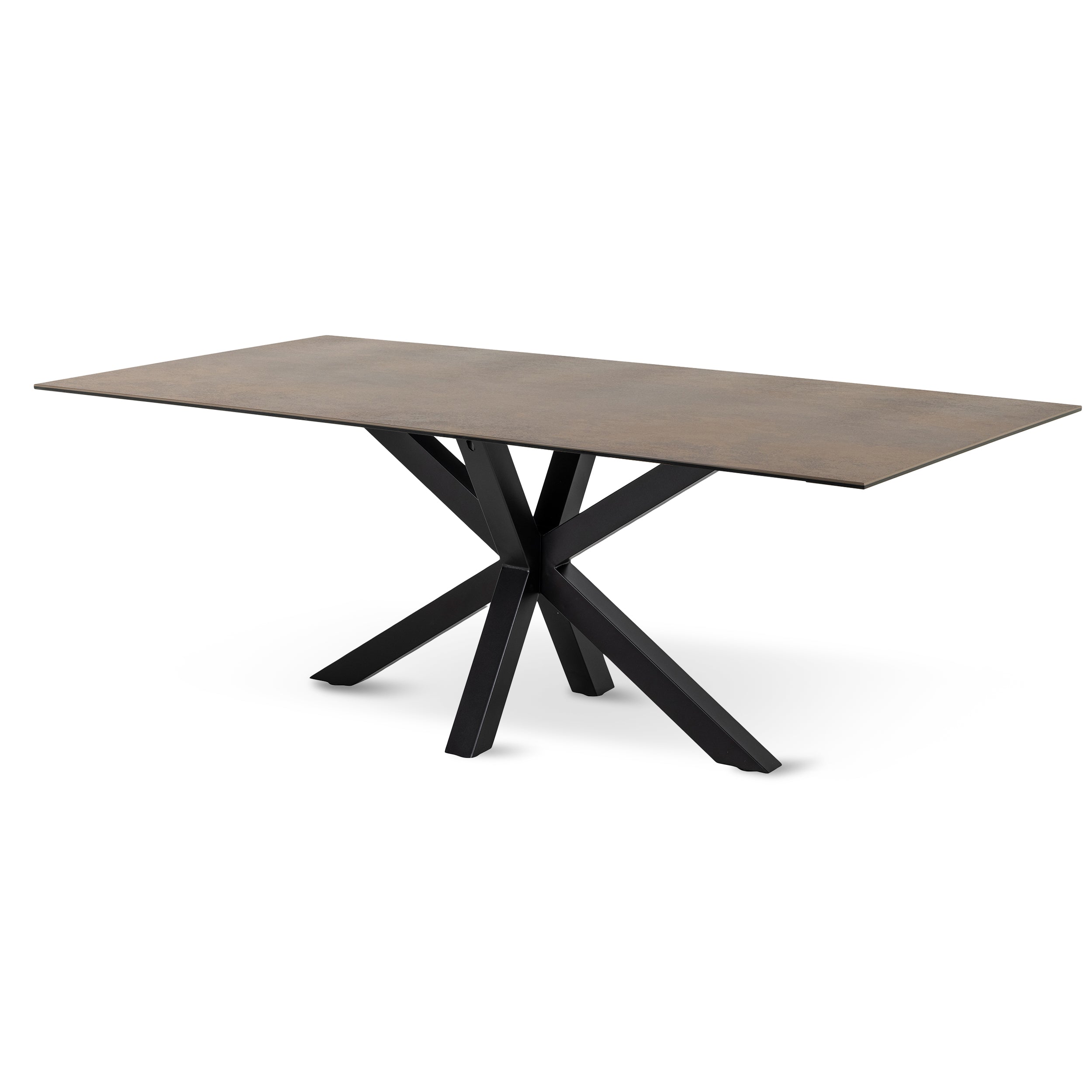 Stół do jadalni 200x76 w stylu nowoczesnym - elegancki blat ceramiczny, metalowa podstawa, 4 warianty kolorystyczne| Oryss Ciepły Taupe