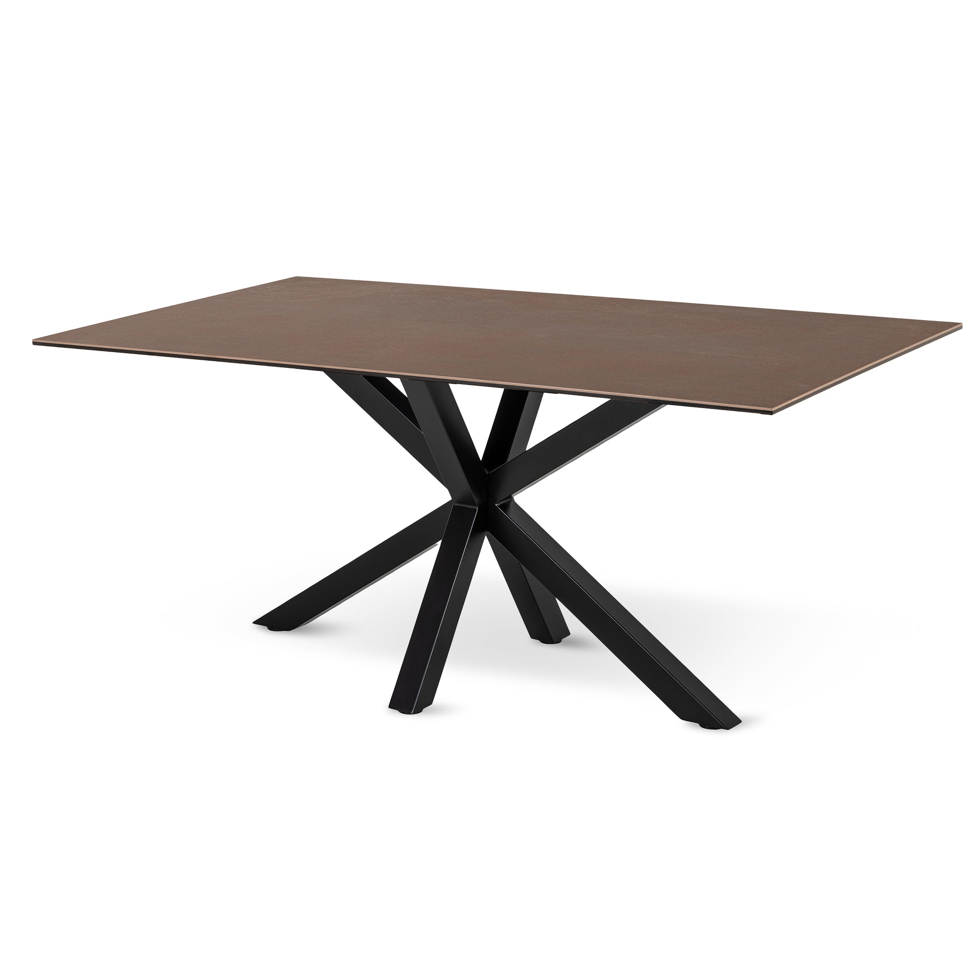 Stół do jadalni 160x76 w stylu nowoczesnym - elegancki blat ceramiczny, 4 warianty kolorystyczne | Oryss Ciepły Taupe