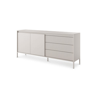 Komoda z drzwiami i szufladami 187x81 w stylu japandi | Senra