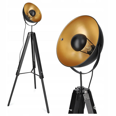 Lampa podłogowa reflektor na trójnogu w stylu retro | Reflecto