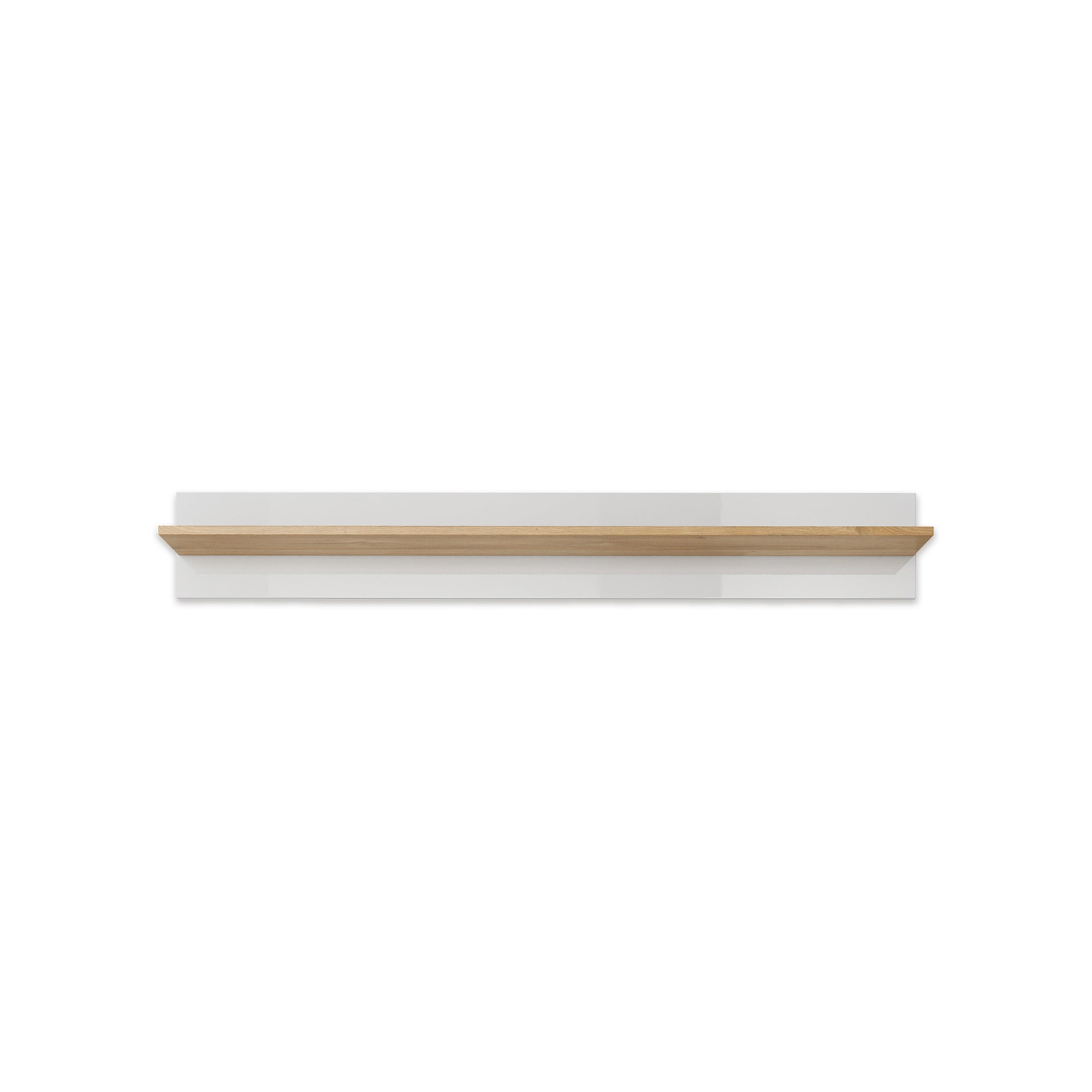 Półka ścienna do salonu i sypialni 138x20 cm w stylu nowoczesnym – wisząca, minimalistyczna | Armelia