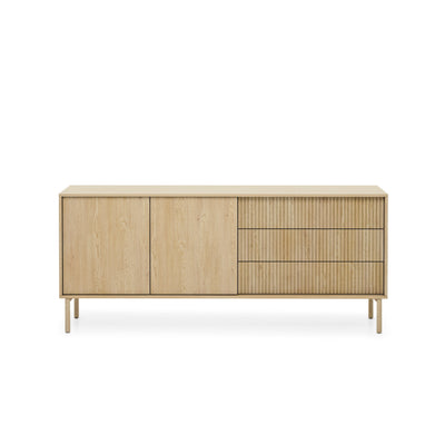 Komoda 2-drzwiowa z 3 szufladami 187x80 w stylu japandi | Viola