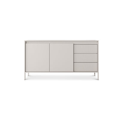 Komoda z drzwiami i szufladami 154x81 w stylu japandi | Senra