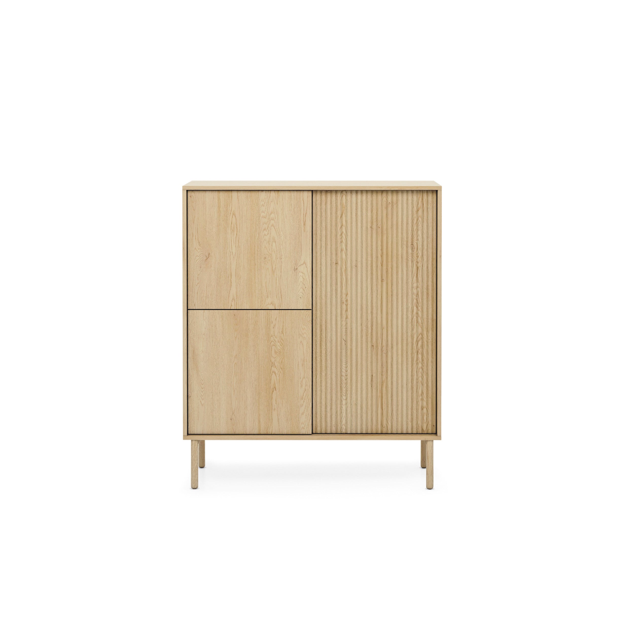 Komoda 3-drzwiowa 104x122 w stylu japandi | Viola