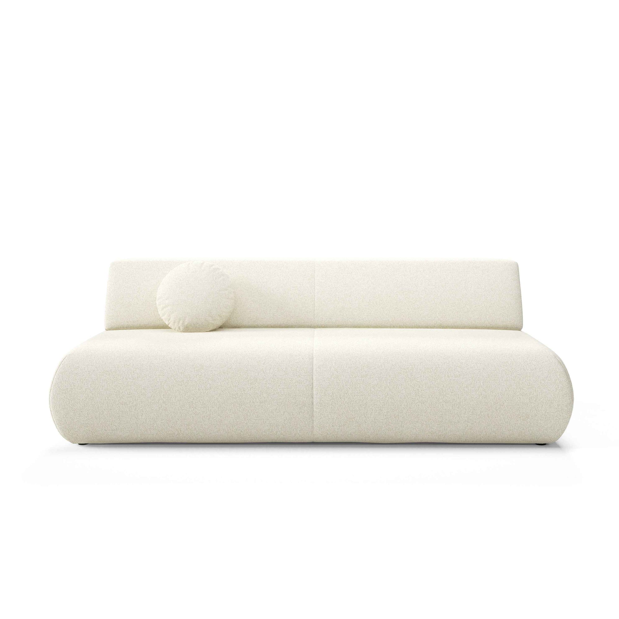 Sofa z funkcją spania 140x213 z pojemnikiem w stylu nowoczesnym – mechanizm DL, regulowany podłokietnik | Puentro