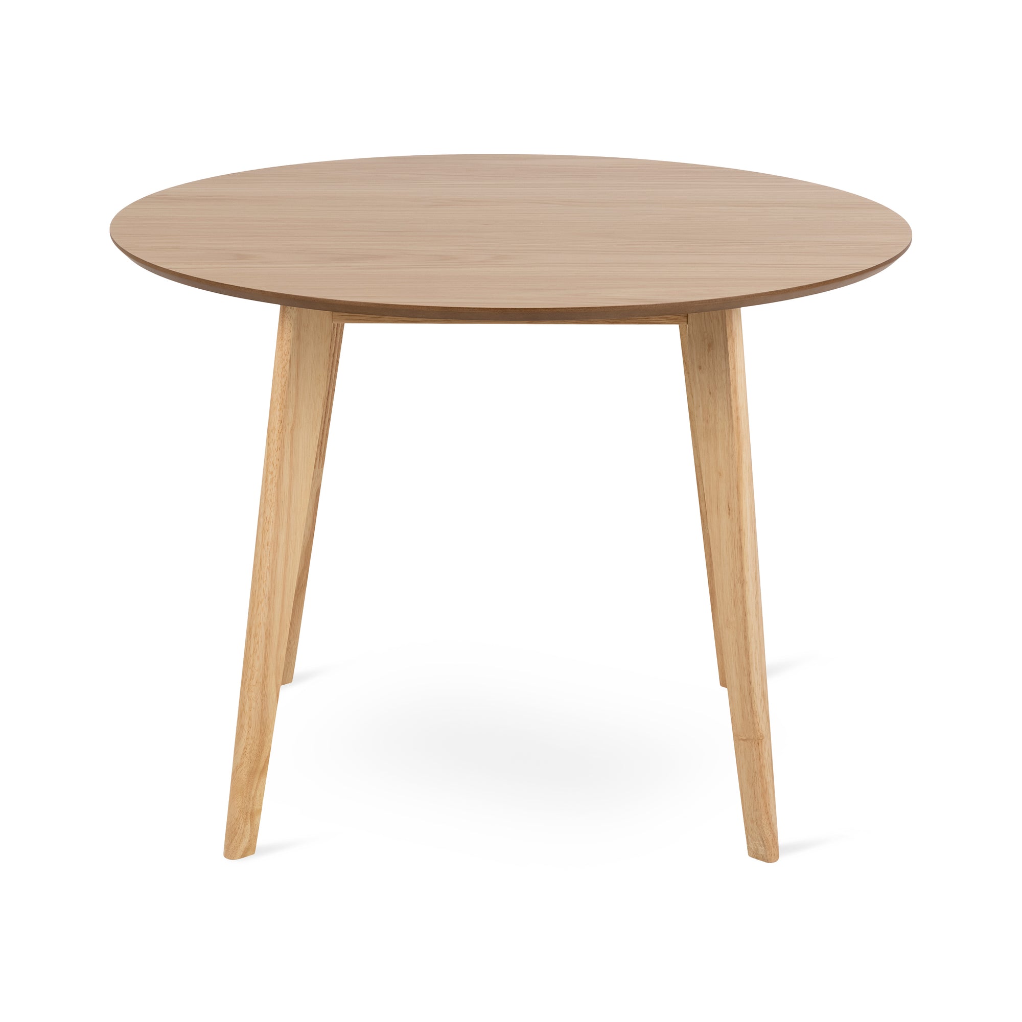 Okrągły stół do jadalni 105x76 w stylu skandynawskim - drewniane nogi, kompaktowa forma | Krel