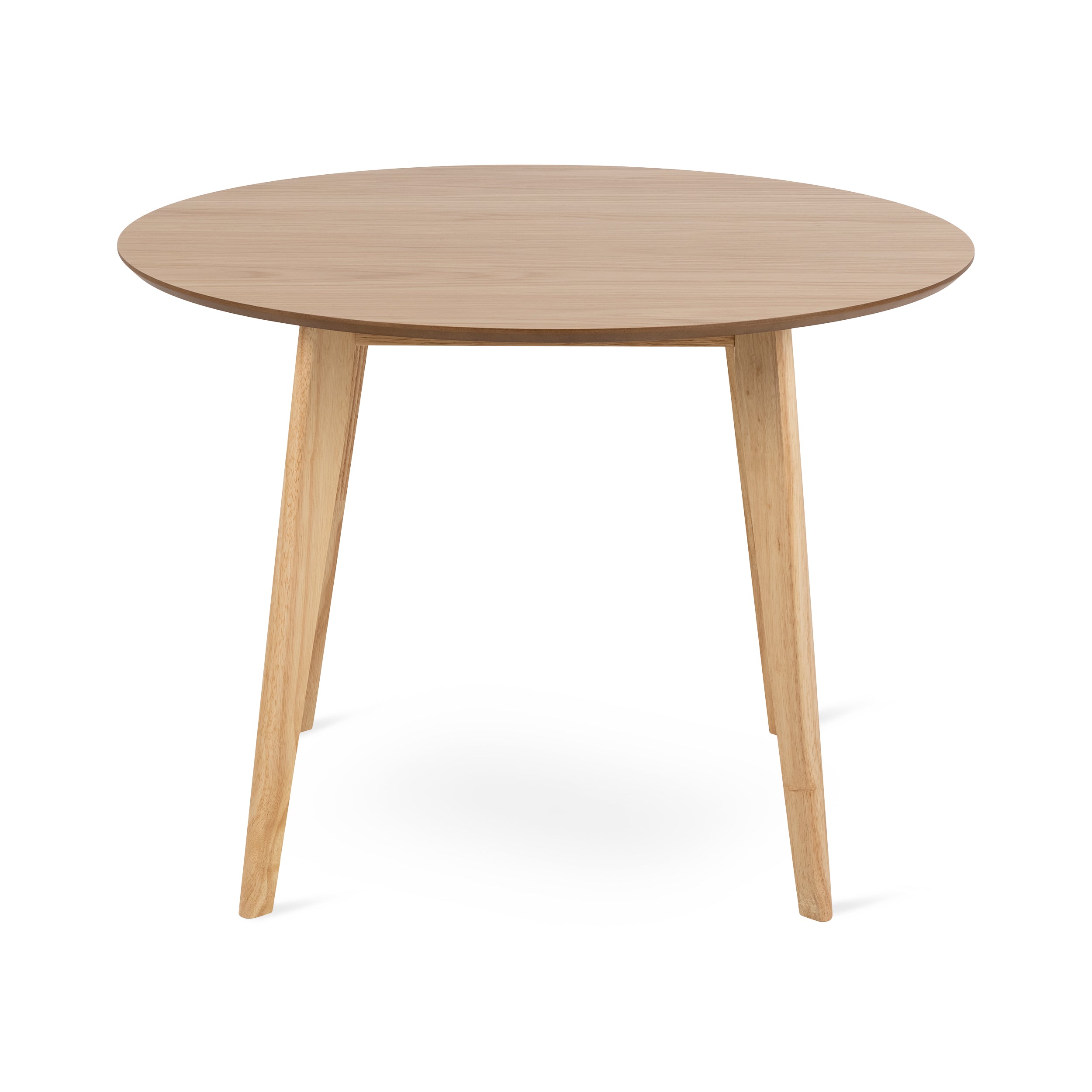 Okrągły stół do jadalni 105x76 w stylu skandynawskim - drewniane nogi, kompaktowa forma | Krel