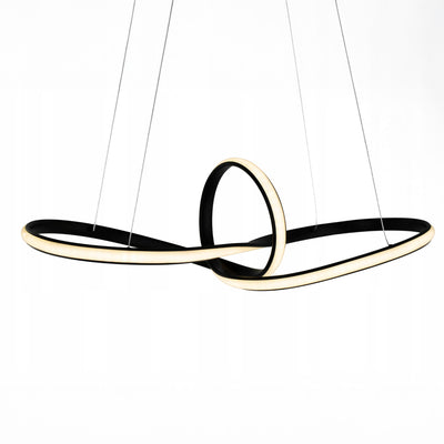 Lampa wisząca LED z geometryczną rzeźbiarską formą w stylu nowoczesnym | Loopra