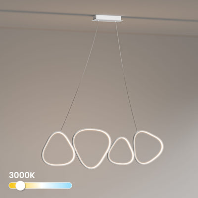 Lampa wisząca LED z czterema pętlami światła w stylu nowoczesnym | Loria