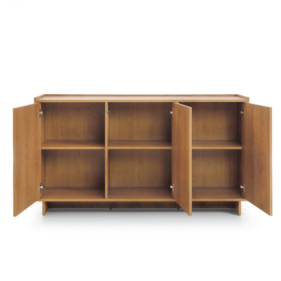Komoda z półkami 147x82 w stylu japandi | Kiyro