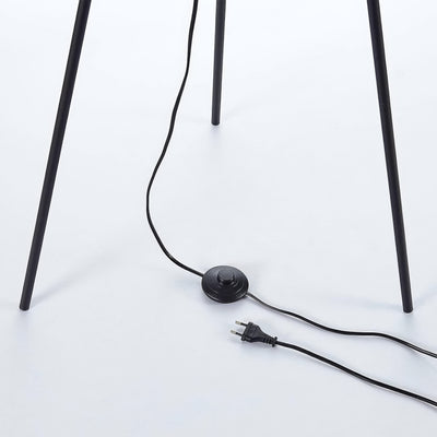 Lampa podłogowa na trójnogu z abażurem w stylu eleganckim | Aureno