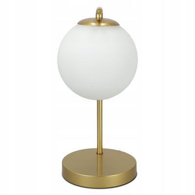 Lampka biurkowa z szklaną kulą w stylu eleganckim | Orbitella