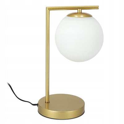 Lampka biurkowa z szklaną kulą w stylu eleganckim | Orbitella