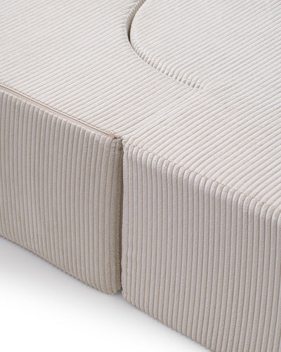 Sofa piankowa wolnostojąca 200 cm z funkcją spania w stylu japandi | Kamelia