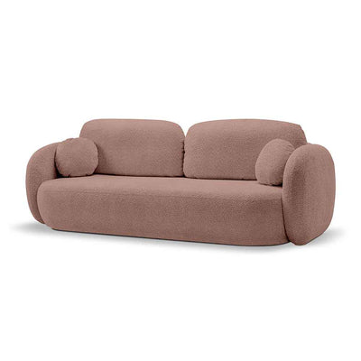 Sofa z funkcją spania 142x200 w stylu nowoczesnym, tkanina Abriamo | OLEMO Palona Śliwka (ABRIAMO 12)