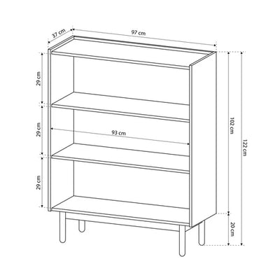 Komoda 97x122 w stylu skandynawskim | Anawa