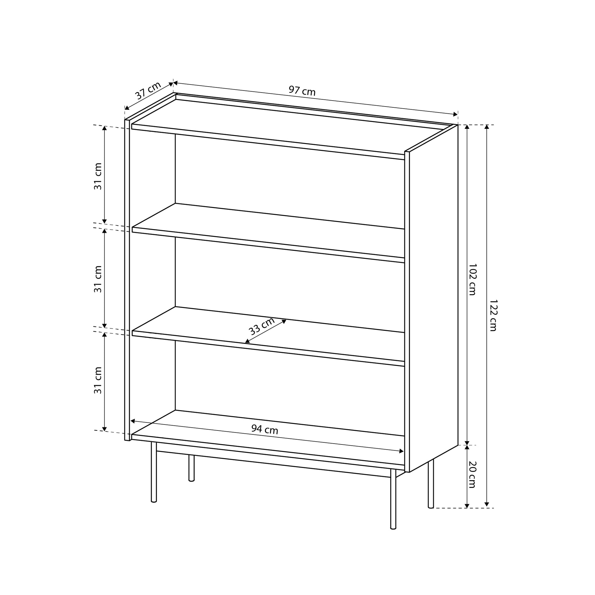 Komoda 97x122 w stylu nowoczesnym - wysoka zabudowa, bezuchwytowe fronty, cichy domyk | Bema