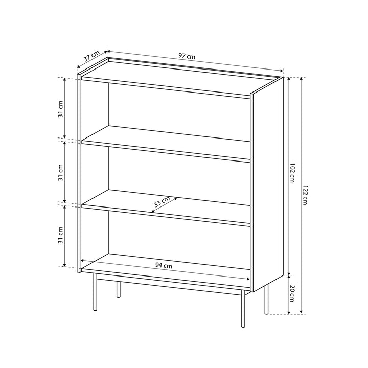 Komoda 97x122 w stylu nowoczesnym - wysoka zabudowa, bezuchwytowe fronty, cichy domyk | Bema
