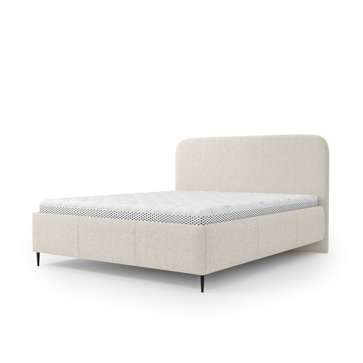 Łóżko Tapicerowane Edi 140 200 Słoneczna Perła