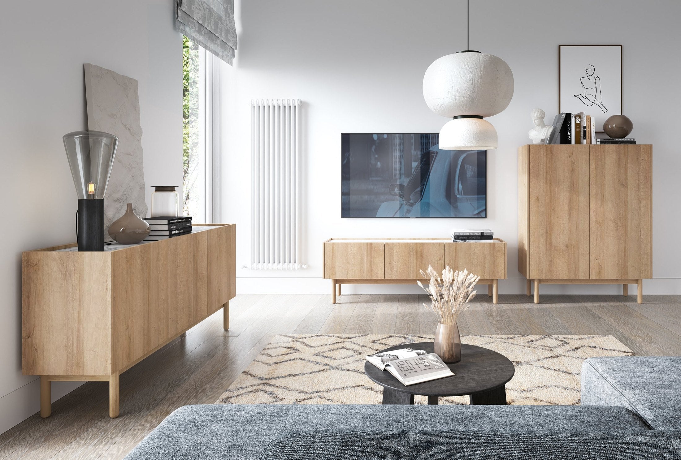 Komoda 144x83 w stylu skandynawskim | Anawa