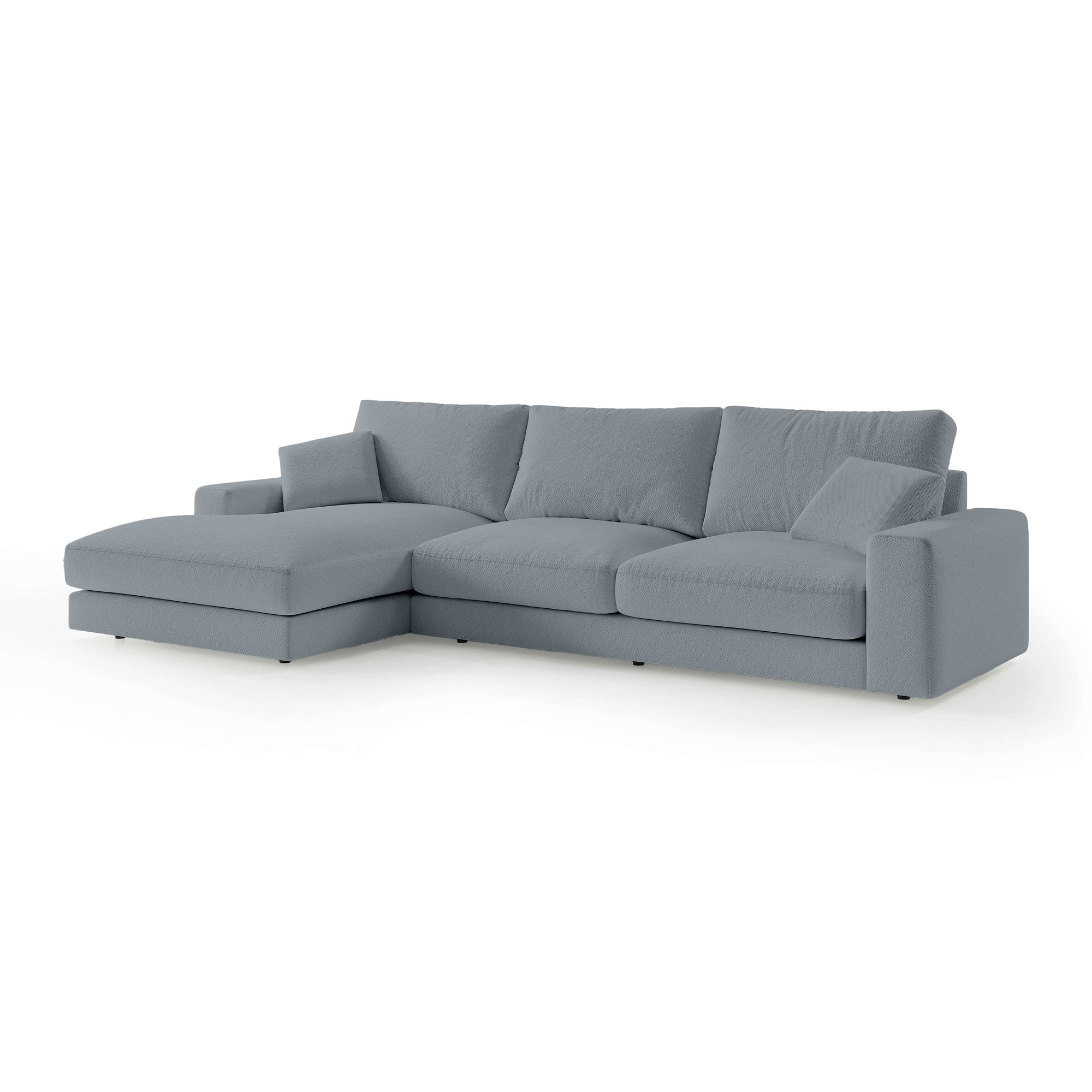 Narożnik 4–5 osobowy Premium w stylu minimalistycznym – tkanina Aragon, efekt lewitacji, pianka HR | Harvesty