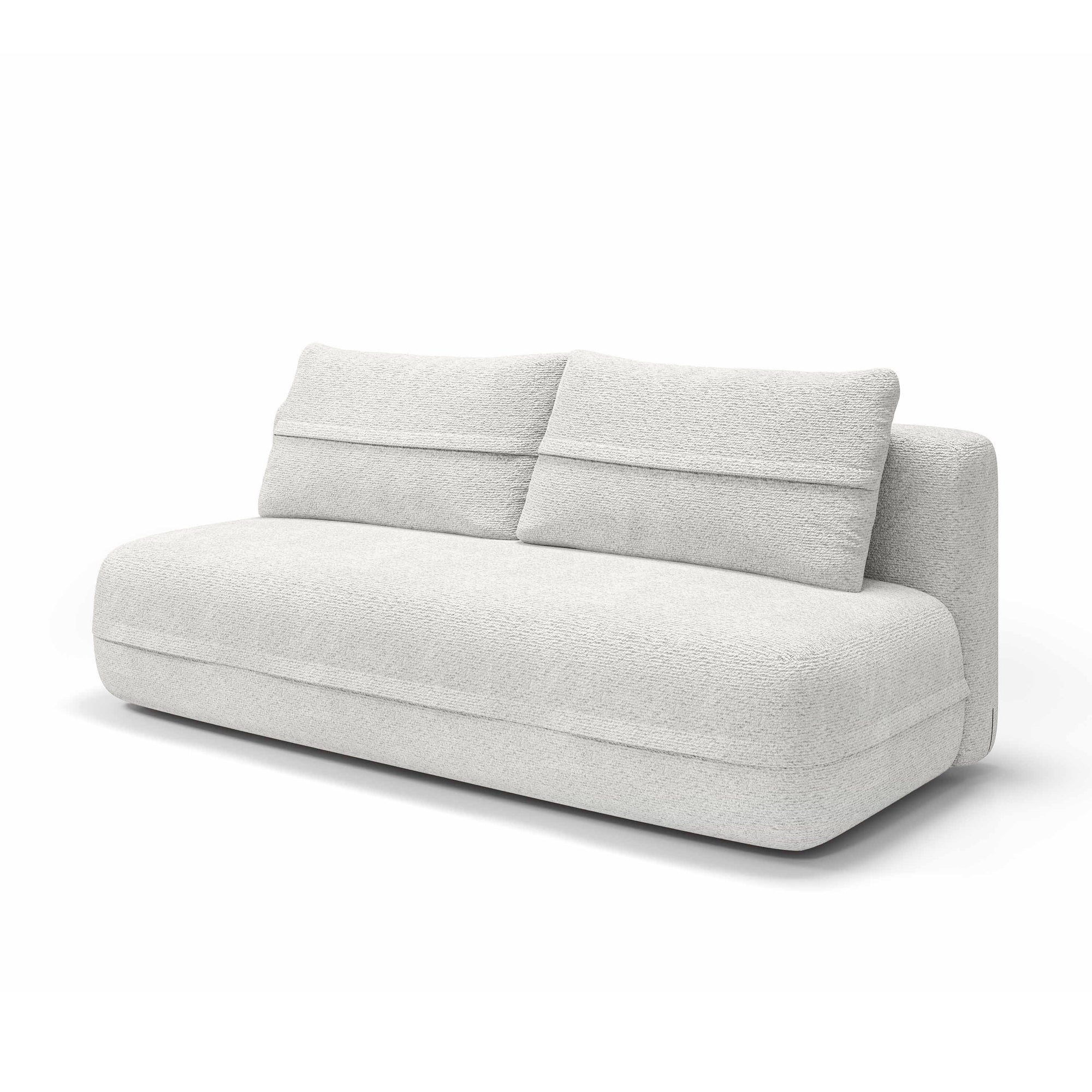 Sofa 2-osobowa z funkcją spania 206 cm w stylu minimalistycznym – z pojemnikiem, sprężyny kieszeniowe, visco | Lento