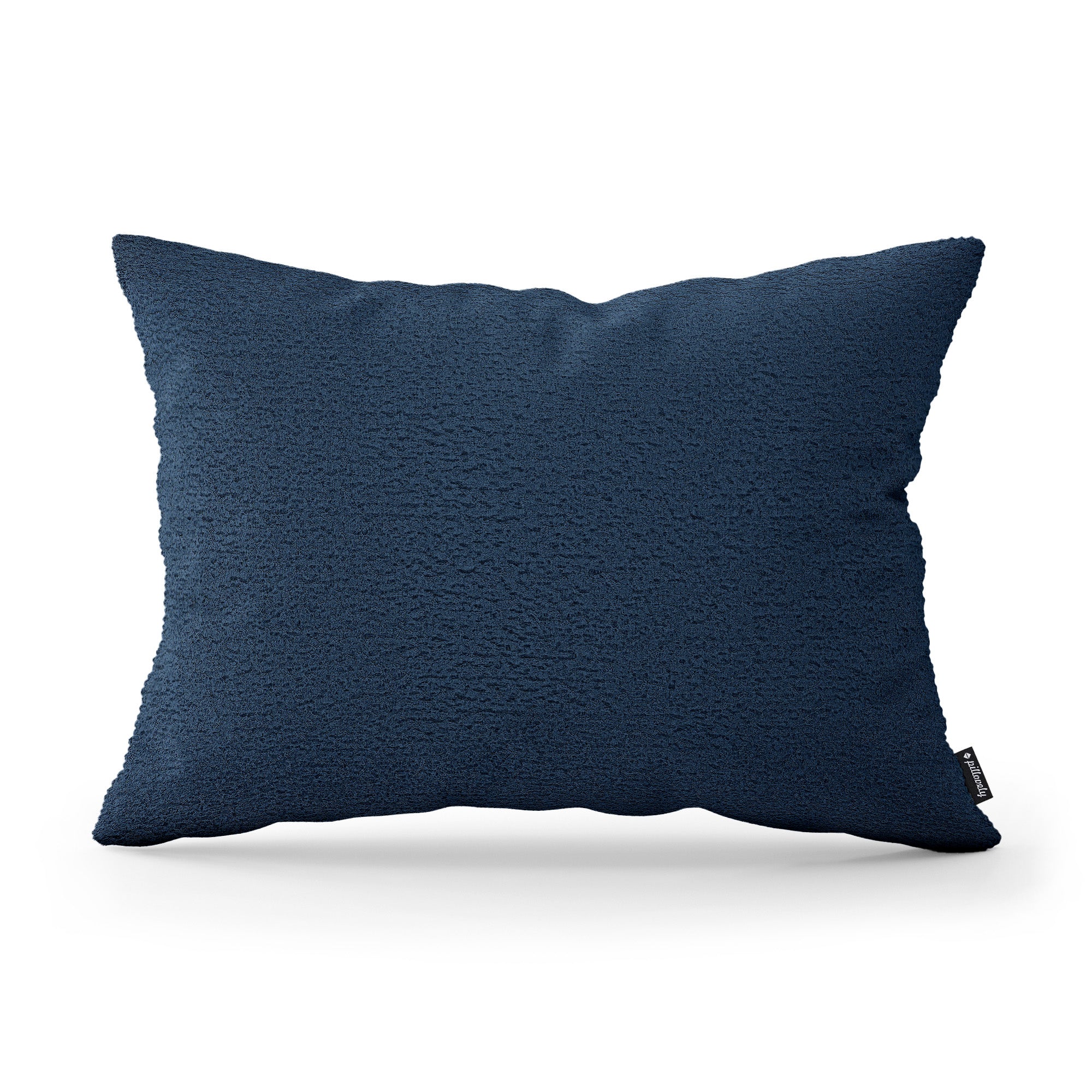 Poduszka dekoracyjna 40×55 cm w stylu hygge i scandi – tkanina Coral 100% PES, przytulna struktura | Baranek Głębia Oceanu (CORAL 05)