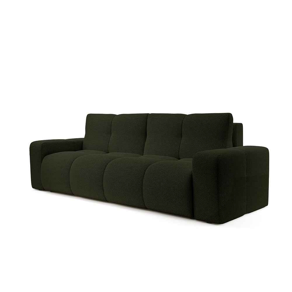 Sofa 3-osobowa z funkcją spania 149x200 z pojemnikiem w stylu nowoczesnym – automat wspomagający | SOSO Głęboka Otulina (CURIO 39)
