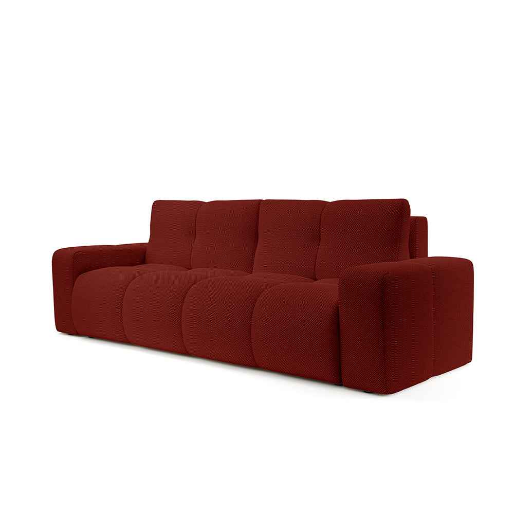 Sofa 3-osobowa z funkcją spania 149x200 z pojemnikiem w stylu nowoczesnym | SOSO Wiśniowa Głębia (CURIO 57)