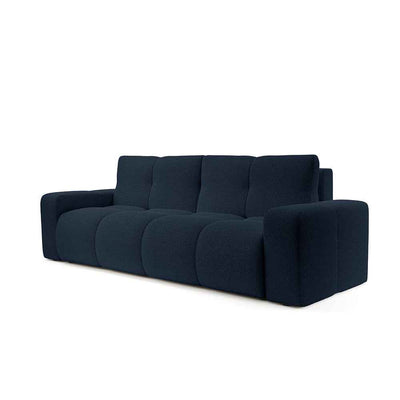 Sofa 3-osobowa z funkcją spania 149x200 z pojemnikiem w stylu nowoczesnym | SOSO Grafit Nocy (CURIO 78)