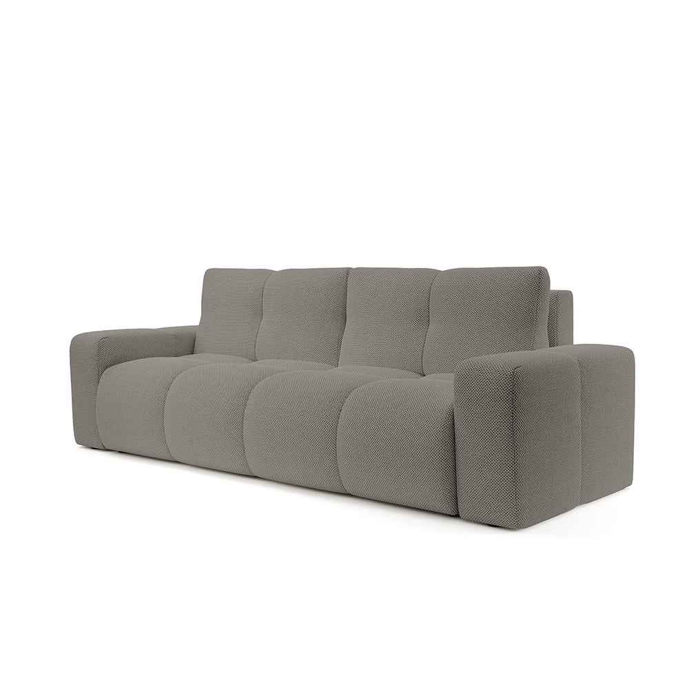 Sofa 3-osobowa z funkcją spania 149x200 z pojemnikiem w stylu nowoczesnym | SOSO Mglisty Taupe (CURIO 83)