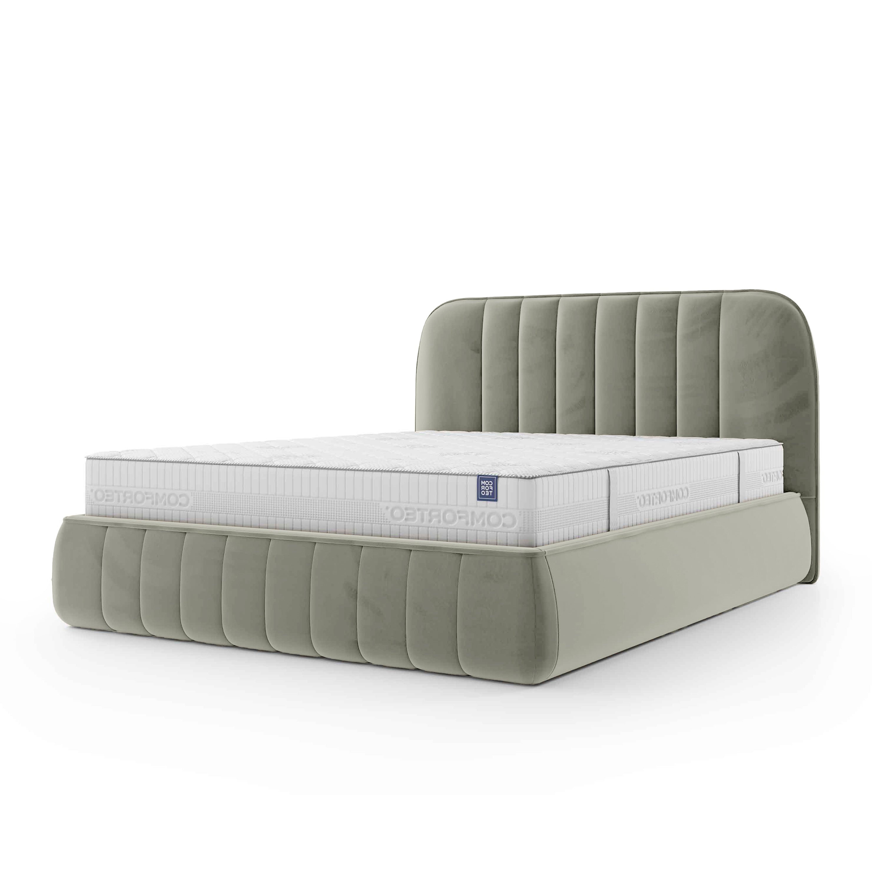 Łóżko Tapicerowane Carla 200 Liść Eukaliptusa