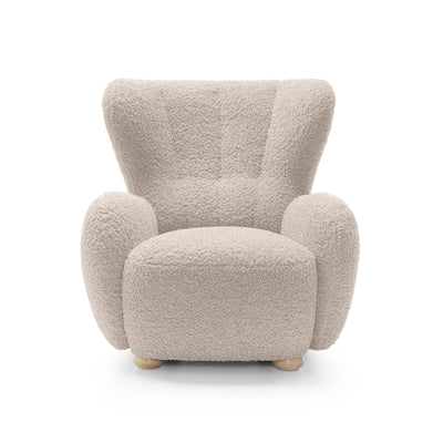 Fotel 88 cm do relaksu w stylu skandynawskim | Tedi